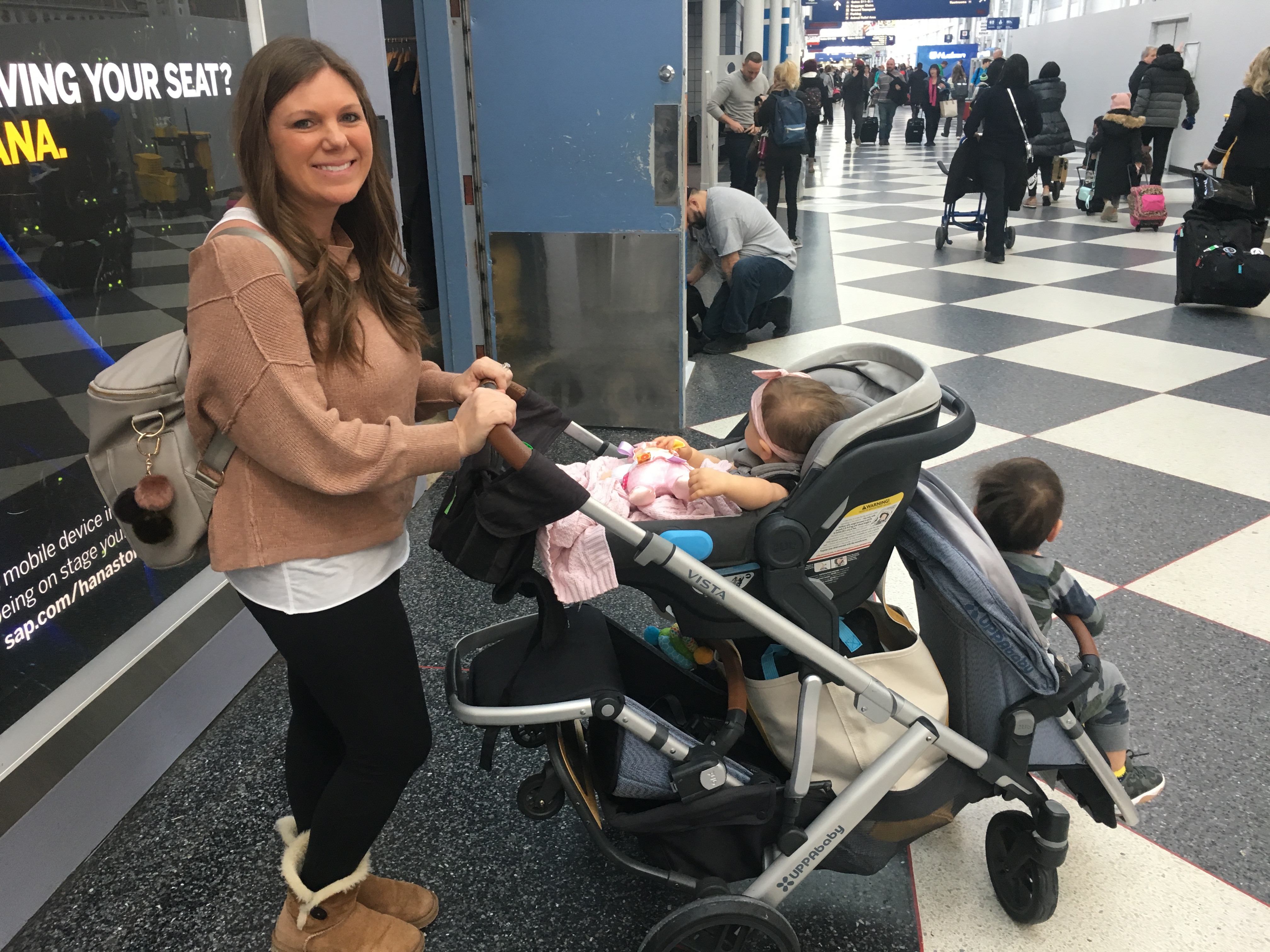 flying with uppababy vista